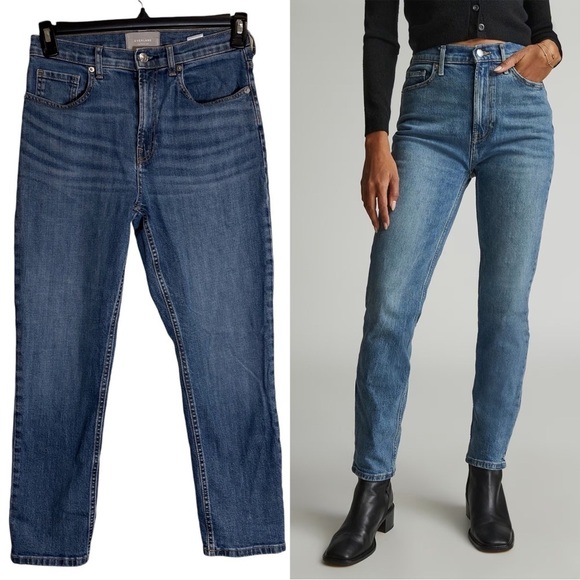 Everlane The Cheeky Jean Crop in Medium Blue - Picture 1 of 5